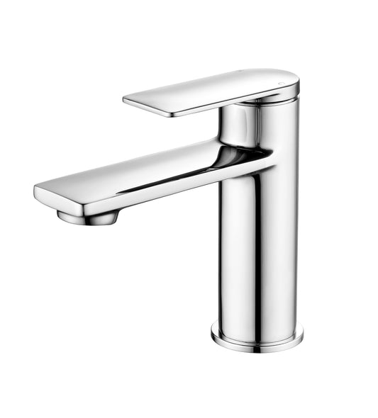 Risca Chrome basin mixer with click waste