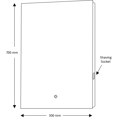 Tailored Niall led twin strip mirror TIS3002
