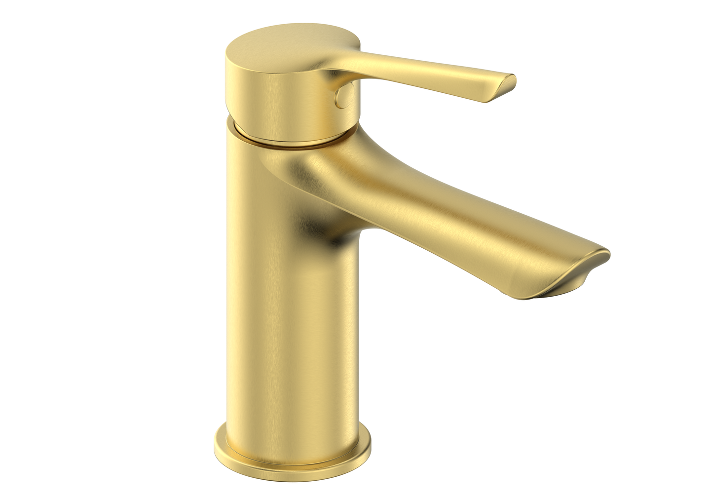 Nefyn Brushed brass basin mixer tap TIS5137