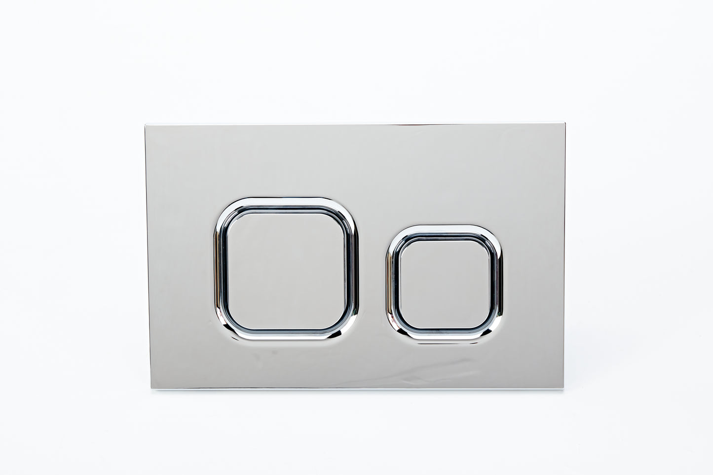 Concealed cistern and frame for wall hung pan with Chrome plate