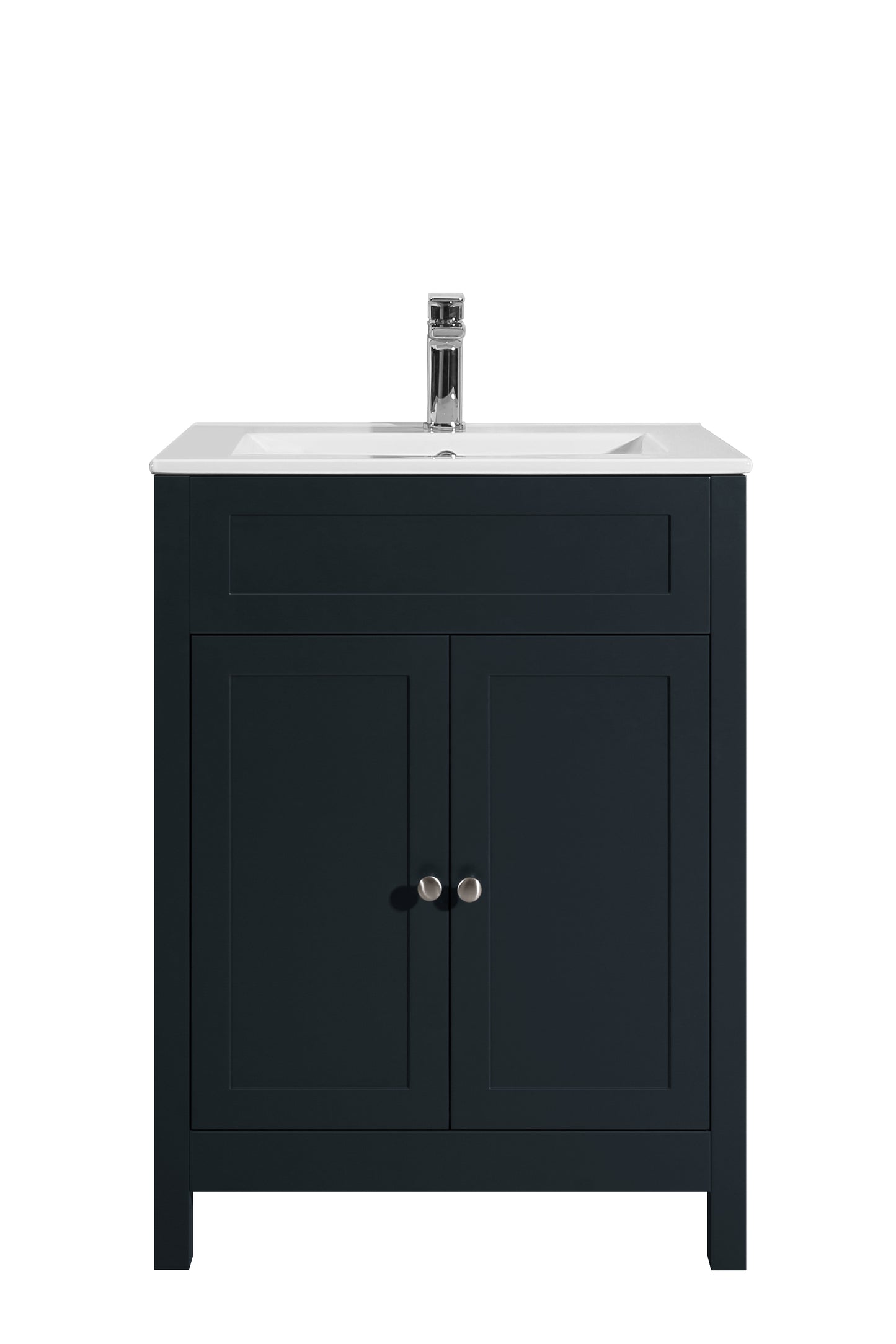 Turin 600MM 2 door vanity unit and basin available in 3 colours TIS4010, TIS4053, TIS4071
