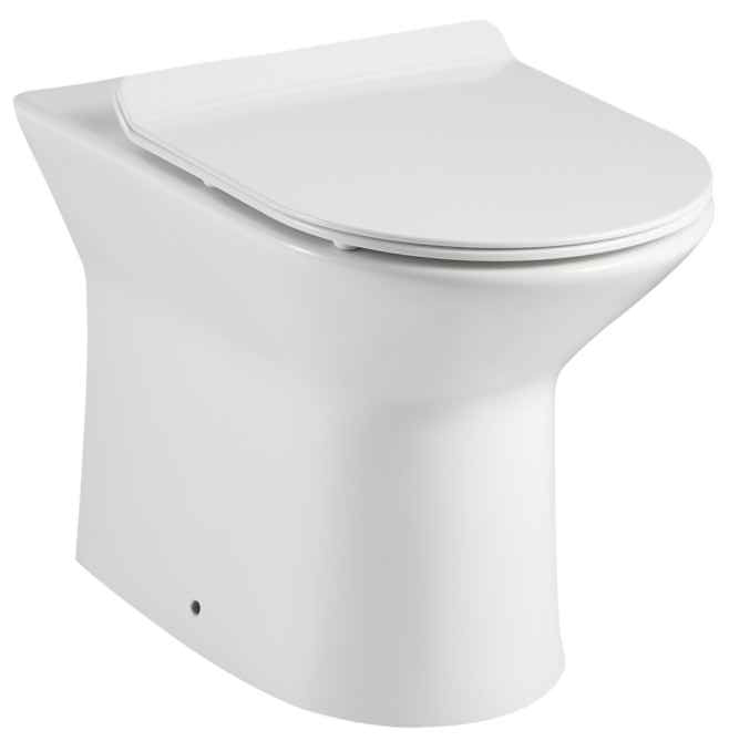 Ferrara rimless Back to wall pan with soft close seat TIS6012