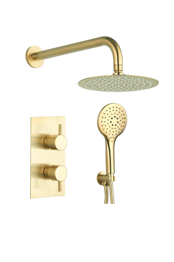 Thermostatic showers exposed valves and concealed valves