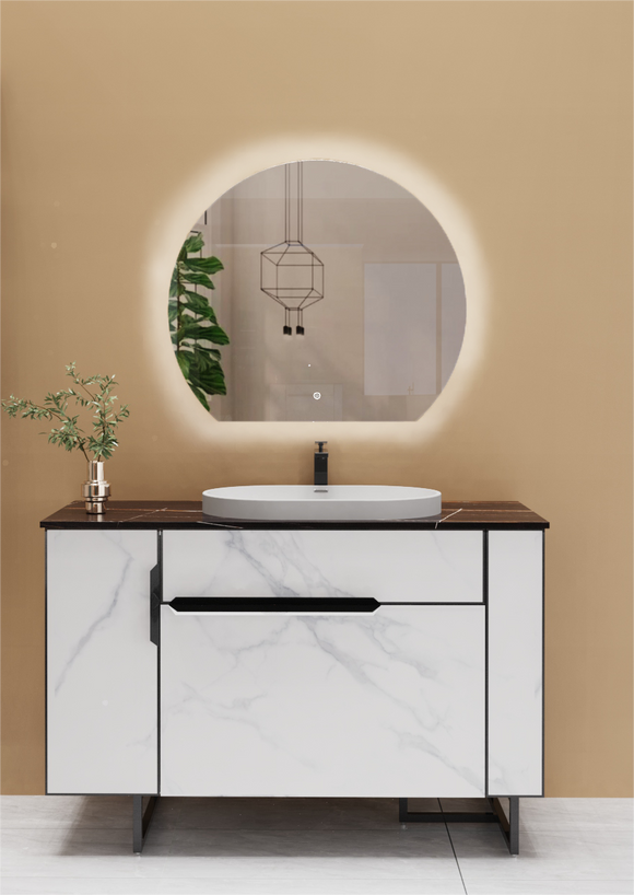 Tailored Olive Semi circle led mirror 3072