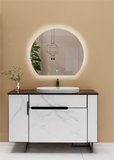 Tailored Olive Semi circle led mirror 3072