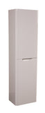 Monza Tall Boy wall hung 2 door bathroom cabinet gloss white