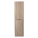 Monza Tall Boy wall hung 2 door bathroom cabinet country oak