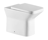 Tailored square plumb essential Rimless Back to wall pan