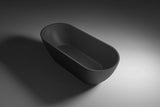 Nero matte Freestanding bath 1650x700xH570 in Black