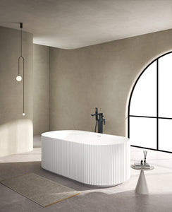 Flauto Fluted freestanding bath 1700x800xH600