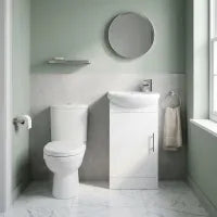 nuie Mayford 420mm Floor Standing Compact Cloakroom Suite