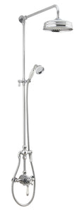 Tenby traditional dual chrome exposed shower TIS0018