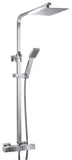 Plumb essential dual exposed chrome shower Square TIS0126