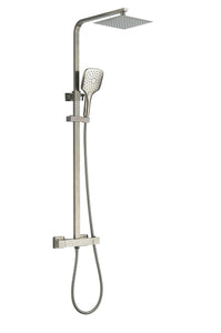 NEW Menai thermostatic Gunmetal Square dual premium shower TIS0272