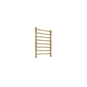 Sanson Brushed brass 800x500mm towel radiator