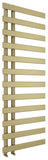 Milton Designer offset towel radiator 1564x500mm Brushed brass