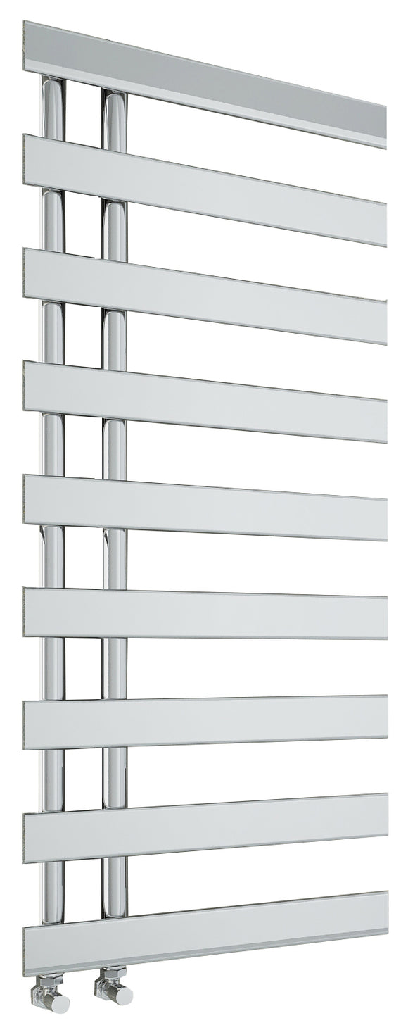 Milton Designer offset towel radiator 1156x500mm chrome