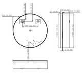 Tailored Monty Round led mirror cabinet 600mm  3065