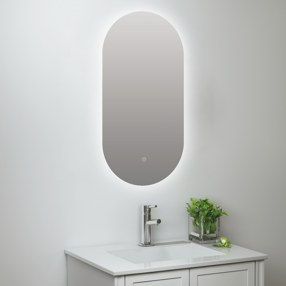 Tailored Raffy LED oval backlit mirror TIS3066