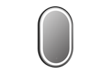 Tailored Martha black LED oval mirror TIS3067