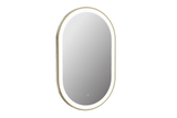 Tailored Martha Brushed brass LED oval mirror TIS3068