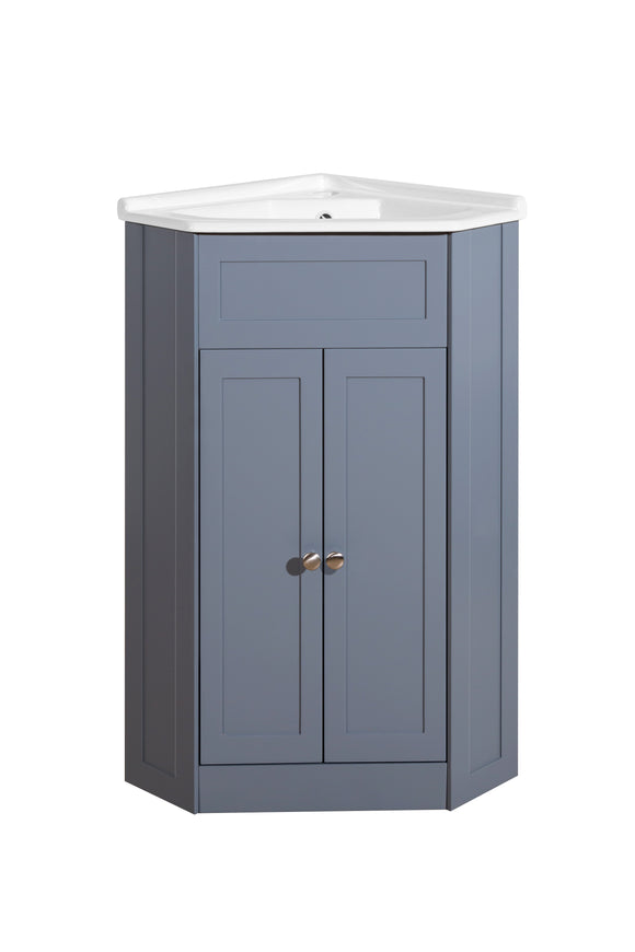 Tailored Turin corner vanity unit tailored grey TIS4037