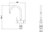 Tailored Hot steam 3.0 chrome  3 in 1 instant boiling kitchen mixer tap and filter TIS5121