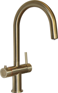 Tailored Hot steam 3.0 Brushed brass 3 in 1 instant boiling kitchen mixer tap and filter TIS5123