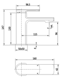 Tailored Wrexham basin mixer tap with free waste TIS5129