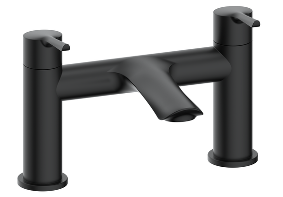 Nefyn orca black bath tap TIS5136