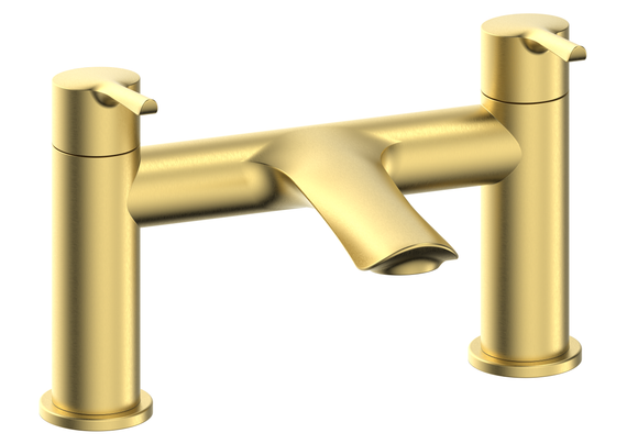 Nefyn Brushed brass bath tap TIS5138