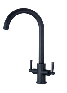 Tailored Monmouth BLACK swank neck kitchen tap TIS5153