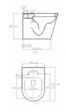 Tailored Ferarrara D shaped rimless BTW pan and Soft close seat TIS6027