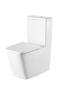 Milan rimless toilet with soft close seat