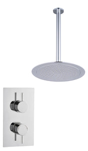 ROUND CONCEALED SHOWER KIT 1 OUTLET WITH CEILING MOUNTED SHOWER HEAD