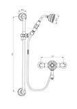 TENBY TRADITIONAL RISER SHOWER KIT