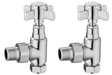 TRADITIONAL TOWEL RADIATOR VALVES CROSSHEAD ANGLE AND STRAIGHT