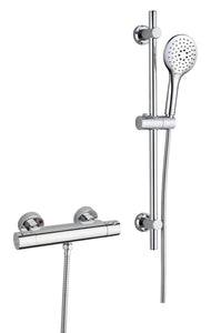 SNOWDON COOL TOUCH ROUND BAR VALVE SHOWER AND SLIDE RAIL KIT