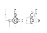 TENBY TRADITIONAL DUAL LEVER SHOWER KIT