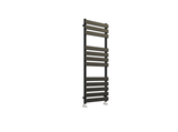 Orca matt black towel radiator 1200mm x 450mm