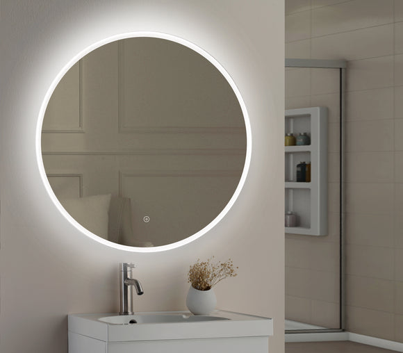 Tailored Lilly 800mm round led mirror with colour change touch TIS3050