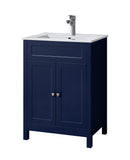 Turin 600MM 2 door vanity unit and basin available in 3 colours TIS4010, TIS4053, TIS4071