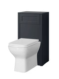 Turin 500mm WC unit available in 3 colours Grey, Sapphire and shadow grey