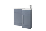 Verona L-Shape 900 vanity set with ceramic basin 3 colours available Right hand