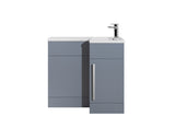 Verona L-Shape 900 vanity set with ceramic basin 3 colours available Right hand