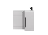 Verona L-shape vanity set with ceramic basin 3 colours available