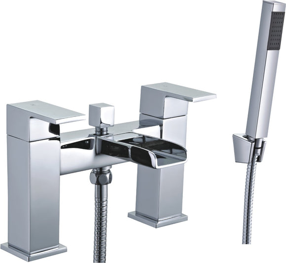 CARDIFF SQUARE WATERFALL BATH SHOWER MIXER