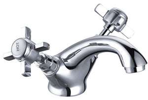 TENBY TRADITIONAL CROSS HEAD BASIN MIXER TAP