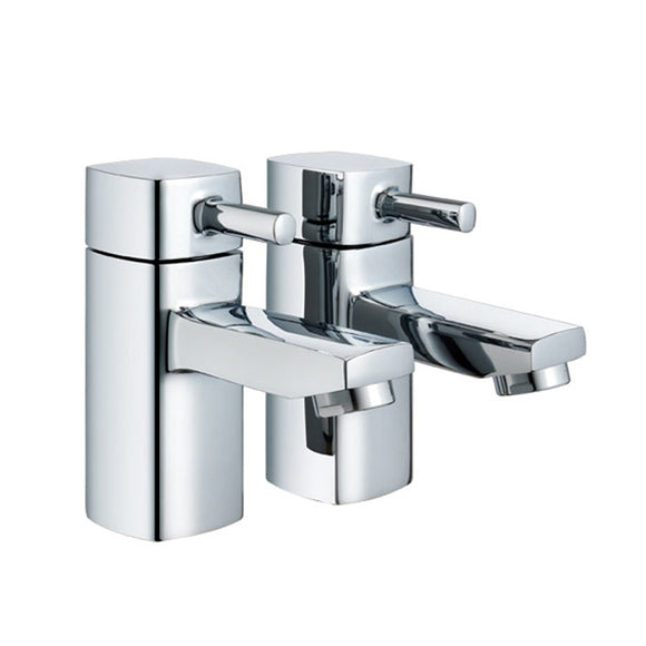 NEWPORT SQUARE PAIR BASIN TAPS 1/2