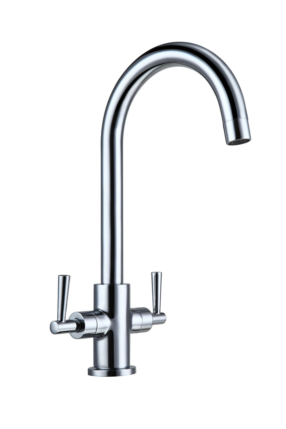 Tailored Monmouth chrome swank neck kitchen tap TIS5051